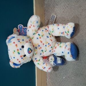 HTF NWT build a bear DQ blizzard confetti BEAR
